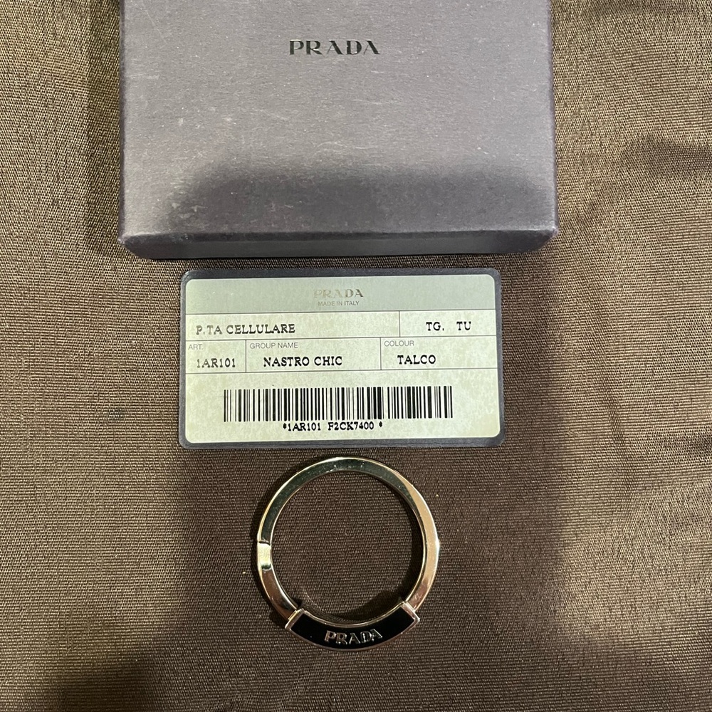 Prada Metallic Key Ring